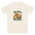 My Plans Have Paws Tee on Natural Gildan 64000 T-shirt, front DTG print